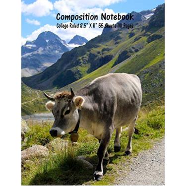 Imagem de Composition Notebook: College Ruled Cow Farm Bull Bovine Cattle Cute Composition Notebook, Girl Boy School Notebook, College Notebooks, Composition Book, 8.5" x 11": 42