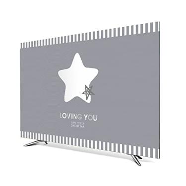Imagem de Capa de TV suspensa, capa de tela curva LCD, tecido de flanela anti-arranhões impresso abstrato, para tela plana de 24-80 polegadas, televisão de plasma inteligente, D, 55 polegadas