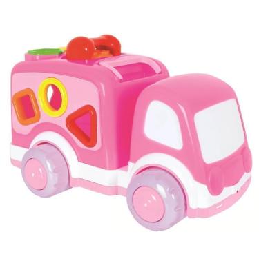 Imagem de Caminhão Atividades Bloco Montar Menina 1 Ano Super Toys
