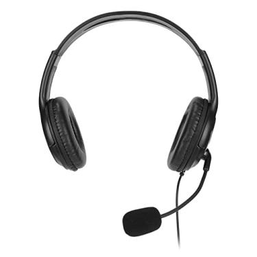 Imagem de Fones de ouvido estéreo para jogos, fone de ouvido para jogos com cancelamento de ruído preto azul de 3,5 mm (para PC)
