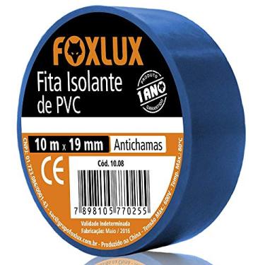 Imagem de Foxlux Fita Isolante PVC Antichamas 10m x 19mm Azul
