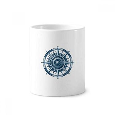 Imagem de Bússola Exploração Militar Oceano Escova de Dentes Caneca, Suporte de Cerâmica