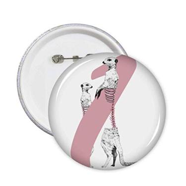 Imagem de Suportes de animais de raposa, carne, comida, osso, emblema, botão, emblema, acessórios, decoração, 5 peças