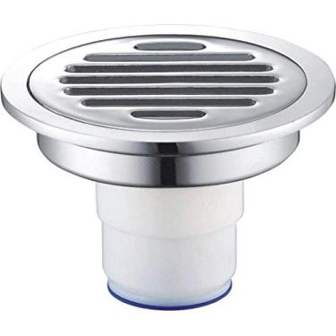 Imagem de Ralo do chuveiro Ralo de resíduos Peneira redondo de cobre Desodorante Ralo do chão Ralo do banheiro Máquina de lavar roupa Varanda Desodorizador Esgoto Grande deslocamento C Uso único