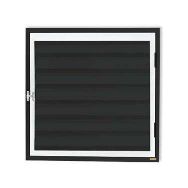 Imagem de Abrigo D'água/gásplus 1 Folha sem Ventilação 80x80cm Brimak Mix Preto