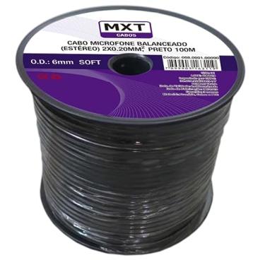 Imagem de Cabo Guitarra Microfone Violao Mono Blindado Rolo 100 Metros