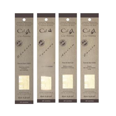 Imagem de Kit 4 incensos Cia de Aroma, Lavanda, Alecrim, Sandalo, Canela