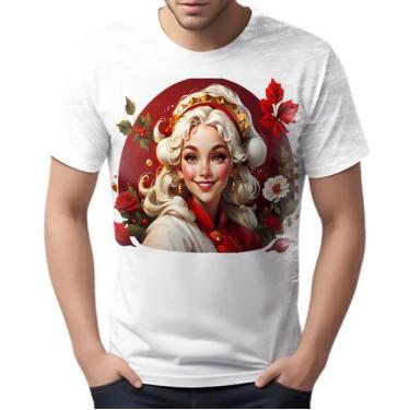 Imagem de Camiseta Camisa Tshirt Natal Festas Mamãe Noel Amor Neve  - Enjoy Shop
