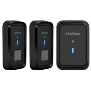 Imagem de Campainha Sem Fio Cib 101 Preta Com Modulo Externo Extra