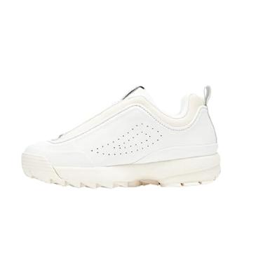 Imagem de Fila Tênis feminino Disruptor II Premium Confortável, Pglo, 38, branco/branco/gardênia, 38