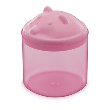 Imagem de Porta-Cotonetes Urso Organização Quarto Multiuso 600ml Praticidade Infantil - Adoleta Bebê (TR ROSA 4248)