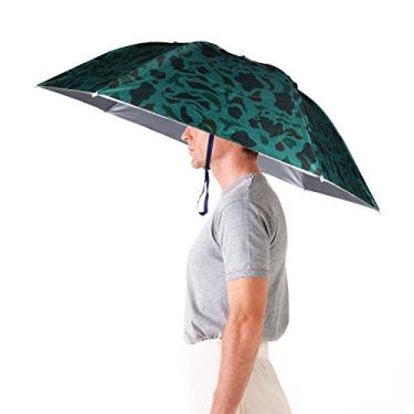 Imagem de Luwint Chapéu de pescador elástico de 91 cm de diâmetro, jardinagem e guarda-chuva dobrável, Upgraded Camouflage, 36'' X 36''x 11''