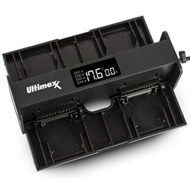 Imagem de Ultimaxx Carregador inteligente de bateria 4 em 1 Doc Multi Battery Hub de carregamento dobrável inteligente com indicador de carga Display LCD compatível com DJI Mavic 2 Pro/Zoom Acessórios