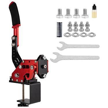 Imagem de XSLOER Handbrake Vermelho + braçadeira com Fixador de Aço Carbono, USB, 16 Botões, Compatível com Logitech G27 G25 G29 PC