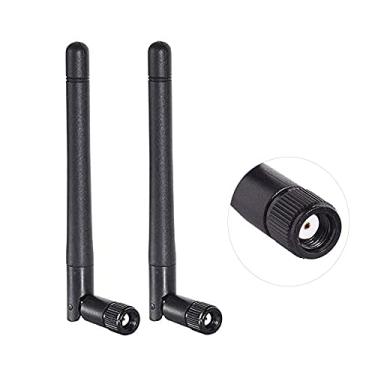 Imagem de CORONIR Antena macho MIMO RP-SMA de banda dupla WiFi 2,4 GHz, 5 GHz, 5,8 GHz, 3dBi MIMO RP-SMA, para roteador WiFi, amplificador de sinal, placa de rede sem fio, adaptador USB, câmera IP de segurança,