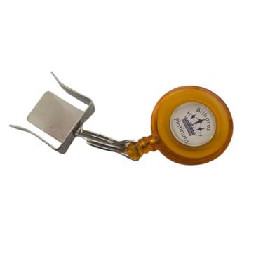 Imagem de Porta Giz Platinum Modelo Retrátil com Cordinha para Sinuca/Bilhar Ioiô amarelo