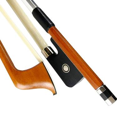 Imagem de WinsterBow Brazilwood ébano violino viola violoncelo arco tamanho completo sapo ébano com crina de cavalo natural (arco violoncelo 4/4)