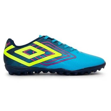 Imagem de Chuteira Society Umbro Reflect Azul/marinho/limao U01fb00104-376-43