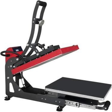 Imagem de Prensa térmica 16 "x 20" Máquina de prensa térmica magnética semiautomática - Sublimação digital 5 em 1 - Versão vertical deslizante Máquina de transferência de prensas de impressão térmica,