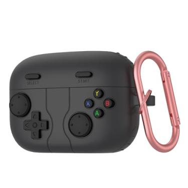 Imagem de Nova capa protetora de silicone estilo botão de console de jogos 3D adequada para Sony Linkbuds S Capa protetora de silicone macio antiqueda, preta