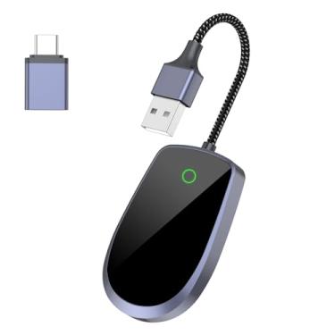 Imagem de VASTTRON Adaptador CarPlay sem fio 2 em 1 Android Auto Wireless Adapter CarPlay Plug and Play Convert Wired to Wireless CarPlay Apto para carros 2016+, iPhone iOS 10+, Android 10.0+