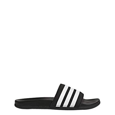 Imagem de adidas Adilette Comfort Chinelo masculino, Black/White/Black, 11