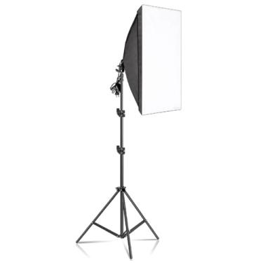Imagem de Save Shop Softbox P/Luz Iluminação Contínua Soquete E27 + Tripé 2,1m