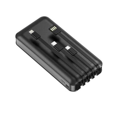Imagem de Carregador Portátil Ultra Rápido (Power Bank) - Power Delivery 20W - 10000mAh - 4 Saídas: USB, USB-C, Micro USB e Lightning - Compatível com Todos os Celulares e Equipamentos (Preto)