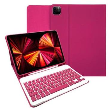 Imagem de Capa com teclado bluetooth recarregável para Ipad Air 5 Geração 10.9 -