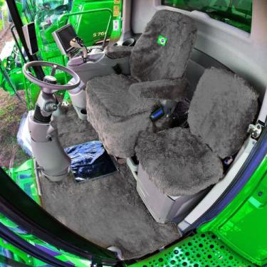 Imagem de Capas E Tapete Chinil Colhedeira Aplicável John Deere S 780 - Rei do C