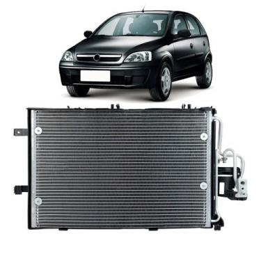 Imagem de Condensador de Ar Condicionado Corsa 02 a 11 (TYSM) - Qualy Air, Paral