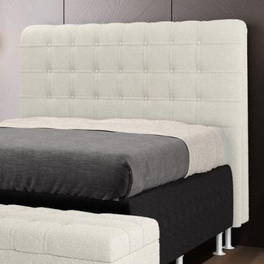 Imagem de Cabeceira Rana 140 Bouclê Aradecor, OFF WHITE, CASAL