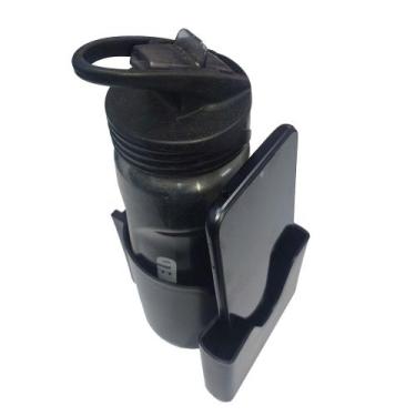 Imagem de 2pc - Suporte P/ Garrafa E Celular Uso em Aparelhos Academia - Suporte