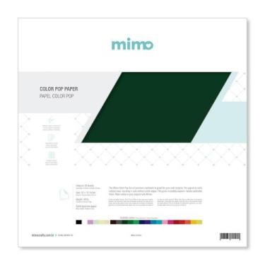 Imagem de Papel Color Pop Verde Oliva Mimo - 30,5 x 30,5 cm - 180 gr - 25 unds