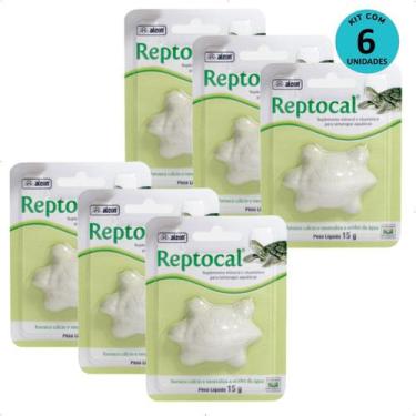 Imagem de Kit 6 Suplemento Alcon Reptocal 15g