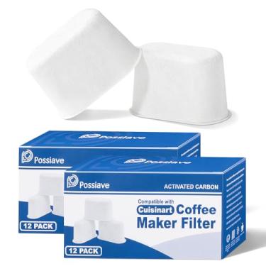 Imagem de Filtros de água de carvão de substituição – Remove o cloro, odores e outras impurezas da água – Melhor sabor de café para máquinas de café Cuisinart – Conjunto de 24 unidades