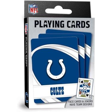 Imagem de MasterPieces - Baralho da NFL, baralho de futebol americano Indianapolis Colts oficialmente licenciado, jogos familiares para adultos e crianças, índice padrão