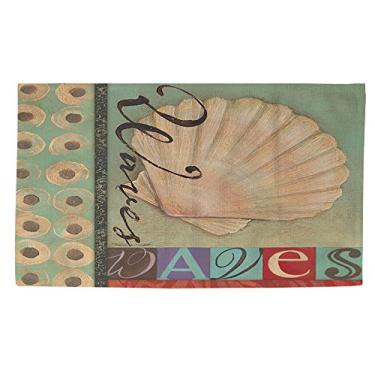 Imagem de Manual Woodworker s & Weavers Tapete de banho Dobby, 6,3 x 9,4 cm, concha do ventilador