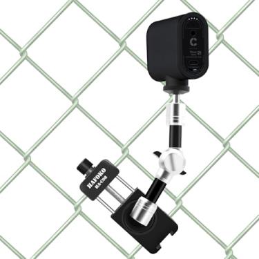 Imagem de Kit de montagem de cerca de alumínio Game Changer para Mevo Start, suporte de cerca de beisebol compatível com GoPro Phone DJI Action/câmera de ação insta360 para softball, tênis, beisebol, pickleball