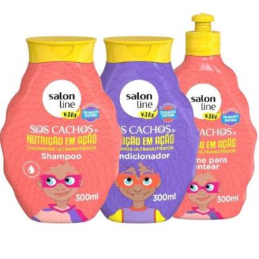 Imagem de Kit Salon Line Kids Nutrição em Ação Sos Cachos C/3