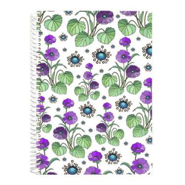 Imagem de Caderno A5 Estampado Flores com 80 Folhas 75g - Billie.Co, Modelo 6