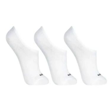 Imagem de Kit 3 Pares Meias Lupo Sport Invisível Soquete Sapatilha, Branco, G