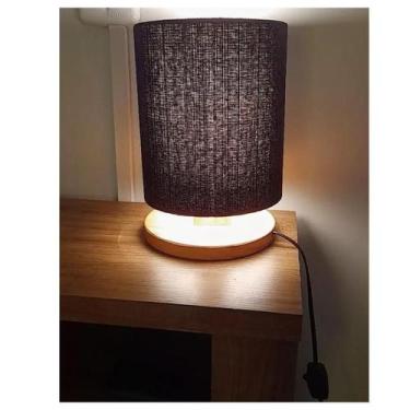 Imagem de abajur luminaria cabeceira decorativo minimalista para quarto sala esc