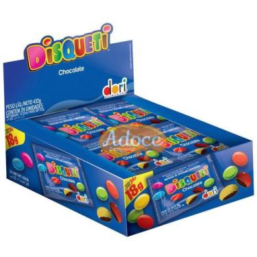 Imagem de Confeito de chocolate disqueti 24pcx18g dori, CHOCOLATE