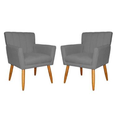 Imagem de Kit 2 Poltronas Camila Decorativa Para Salão De Beleza - Sv Decor, Cin