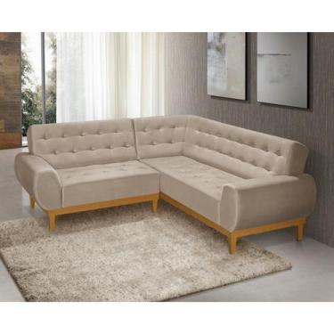 Imagem de Sofá de Canto 5 Lugares Ágata Linha - Nabas Estofados