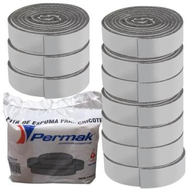 Imagem de Kit Espuma Fita Rolo Com Cola Para Chicote Adesivo Anti-chamas Isolant