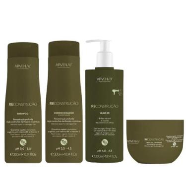 Imagem de Reconstrução Shampoo Cond Máscara 500g Leave Arvensis