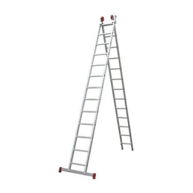 Imagem de Escada Extensiva de Alumínio 13 x 2 Degraus 3,80 x 6,68 Metros ESC0622