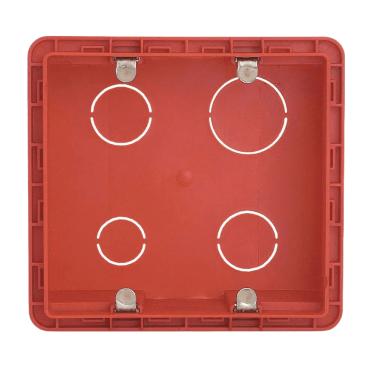 Imagem de Caixa PVC Embutir Vermelha - Legrand | 4x4" Ref. 689015